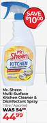 Mr.Sheen Multi Surface Kitchen Cleaner & Disinfectant Spray Assorted-1L