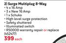 Electricmate Surge Multiplug 8-Way-Each