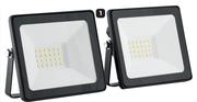 Eurolux 20W LED Floodlights-Per 2-Pack