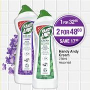 Handy Andy Cream Assorted-For 1 x 750ml