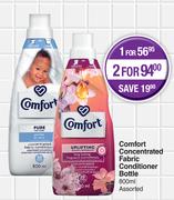 Comfort Concentrated Fabric Conditioner Bottle Assorted-For 1 x 800ml
