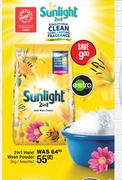 Sunlight 2 In 1 Hand Wash Powder Assorted-2Kg
