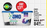 OMO Auto Power Capsules-16 Per Pack