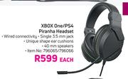 Xbox One One/PS4 Piranha Headset-Each