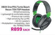 Xbox One/PS4 Turtle Beach Recon 70X/70P Headset-Each