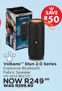 Volkano Stun 2.0 Series Explosive Bluetooth Fabric Speaker VK-3453-BK[V2]