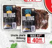 Uncle Joe's Biltong Assorted-100g Each