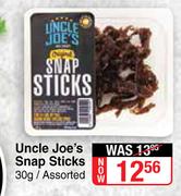 Uncle Joe's Snap Sticks Assorted-30g Each