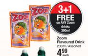 Zoom Flavoured Drink Assorted-200ml Each