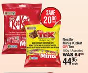 Nestle Minis KitKat Or Tex Assorted-180g Each