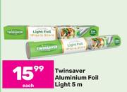Twinsaver Aluminium Foil Light 5m-Each