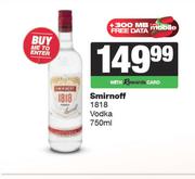 Smirnoff 1818 Vodka-750ml