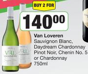 Van Loveren Sauvignon Blanc, Daydream Chardonnay Pinot Noir, Chenin No.5 Or Chardonnay 750ml- For 2