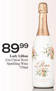 Lady Lillian Cru Classe Rose Sparkling Wine-750ml