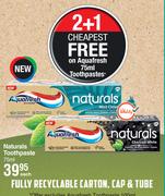 Aquafresh Naturals Toothpaste-75ml Each