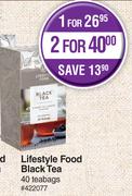Lifestyle Food Black Tea-For 2 x 40 Teabags