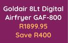 Goldair 8Ltr Digital Airfryer GAF 800