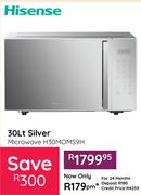 Hisense 30Ltr Silver Microwave H30MOMS9H