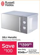 Russell Hobbs 20Ltr Metallic Microwave RHMA20L