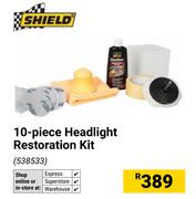 Shield 10 Piece Headlight Restoration Kit