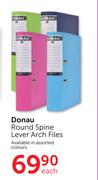 Donau Round Spine Lever Arch Files-Each