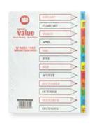 Great Value Board Index Dividers 10 Division-Each