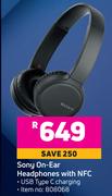 Sony On Ear Headphones With NFC