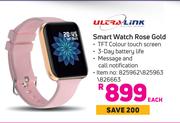 Ultra Link Smart Watch Rose Gold-Each