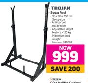 Trojan weight sales rack