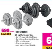 Trojan 20Kg Dumbbell Set-Per Set