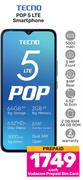 Tecno Pop 5 LTE Smartphone-Each