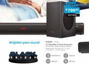Dixon 2.1 Soundbar & Wired Subwoofer With Bluetooth, HDMI, FM Radio & USB Slot LY-S228