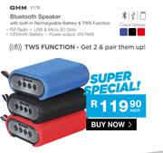 OHM Bluetooth Speaker Y179-Each
