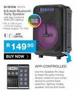 Dixon 6.5 Inch Bluetooth Party Speaker BTS-F5
