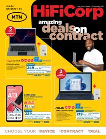 HiFi Corp : Amazing Deals On Contracts With MTN (08 August - 30 September 2022)