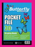 Butterfly Pocket Files A4 (20 Pocket)