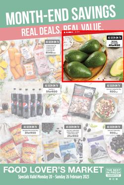 Food Lover's Market Western Cape : Month-End Savings (20 February - 26 February 2023), page 1