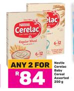 Netsle Cerelac Baby Cereal Assorted-For Any 2 x 250g