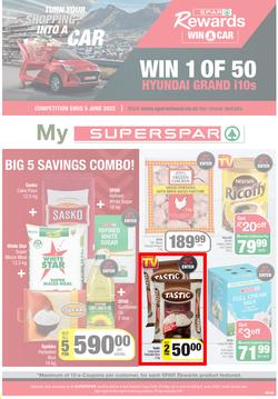 SUPERSPAR EASTERN CAPE : Rewards Win A Car (24 May - 05 June 2022) | Valid In Butterworth, Cofimvaba, Daku, Engcobo, Georgious, Highway, Kwantu, Mdantsane, Ndu, New Brighton, Nick's Foods East London, page 1