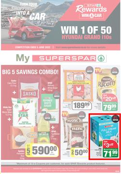 SUPERSPAR EASTERN CAPE : Rewards Win A Car (24 May - 05 June 2022) | Valid In Butterworth, Cofimvaba, Daku, Engcobo, Georgious, Highway, Kwantu, Mdantsane, Ndu, New Brighton, Nick's Foods East London, page 1