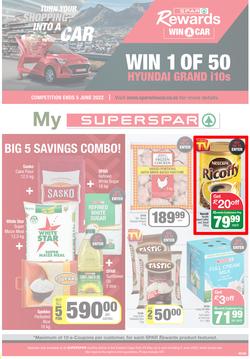 SUPERSPAR EASTERN CAPE : Rewards Win A Car (24 May - 05 June 2022) | Valid In Butterworth, Cofimvaba, Daku, Engcobo, Georgious, Highway, Kwantu, Mdantsane, Ndu, New Brighton, Nick's Foods East London, page 1