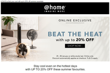 @Home : Beat The Heat (Request Valid Dates From Retailer)