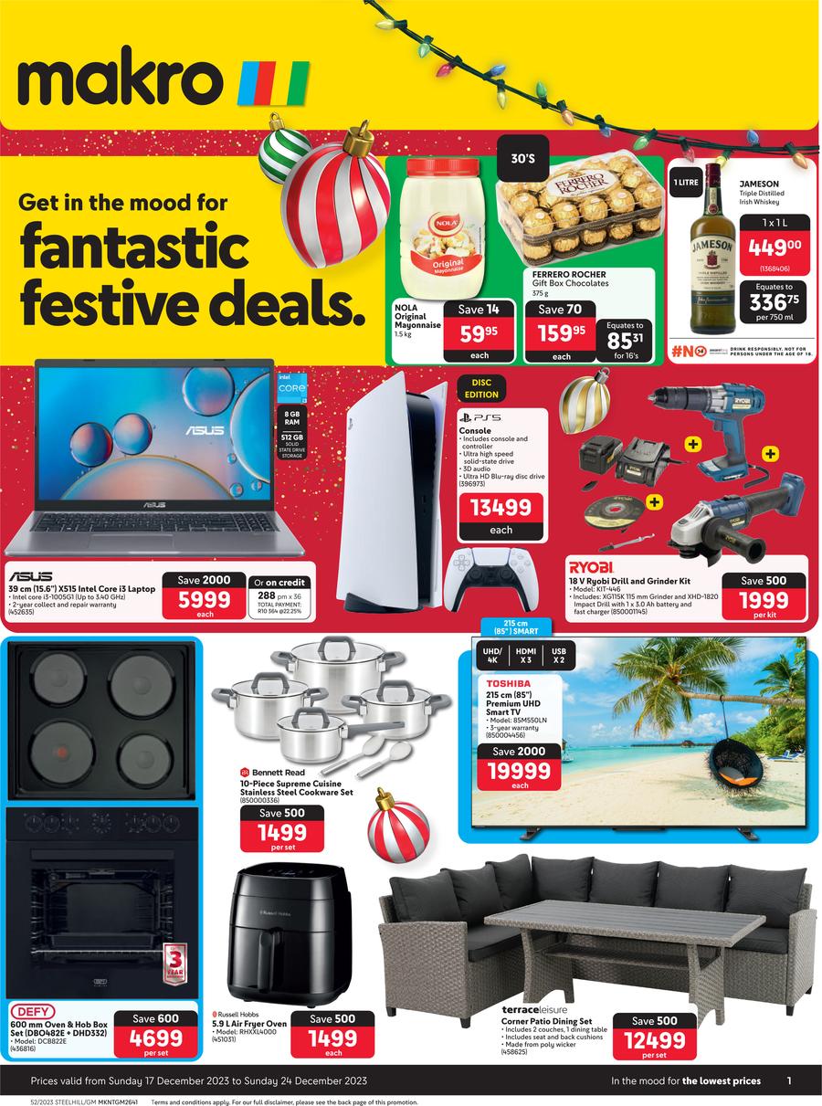 Takealot and Makro reveal best-selling items over December holidays
