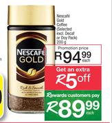 Nescafe Gold Coffee (Selected Excl. Decaf Or Doy Pack)-200g Each
