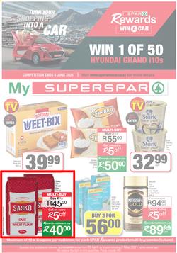 SUPERSPAR EASTERN CAPE : My Superspar (20 April - 2 May 2021) Valid In Bluewater Bay, Despatch, Gelvandale, Nahoon, Jeffery's Bay, Rosehill, Melville's, Protea, Sedgefield, Village On Main, Debi Lee, page 1