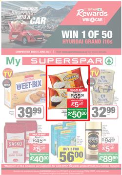 SUPERSPAR EASTERN CAPE : My Superspar (20 April - 2 May 2021) Valid In Bluewater Bay, Despatch, Gelvandale, Nahoon, Jeffery's Bay, Rosehill, Melville's, Protea, Sedgefield, Village On Main, Debi Lee, page 1