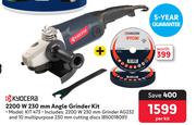 Kyocera 2200W 230mm Angle Grinder Kit KIT 473-Per Kit
