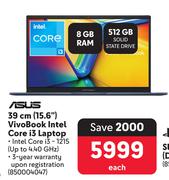 Asus 39cm (15.6") Vivo Book Intel Core i3 Laptop
