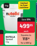 Nutella Spread-3Kg Each