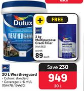 Dulux 20L Weatherguard